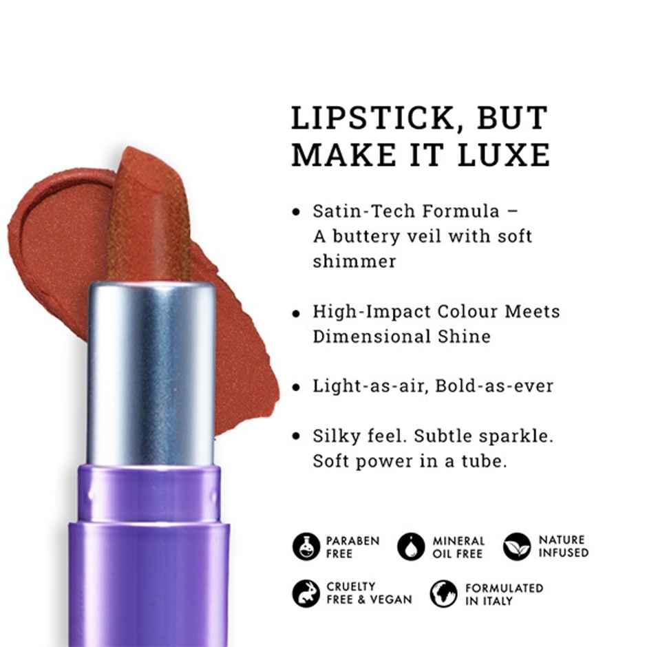Lovetc Pout | Perfect | Etc Luxe Shimmer Satin Mini Lipstick | Sundowner | 1.5 g