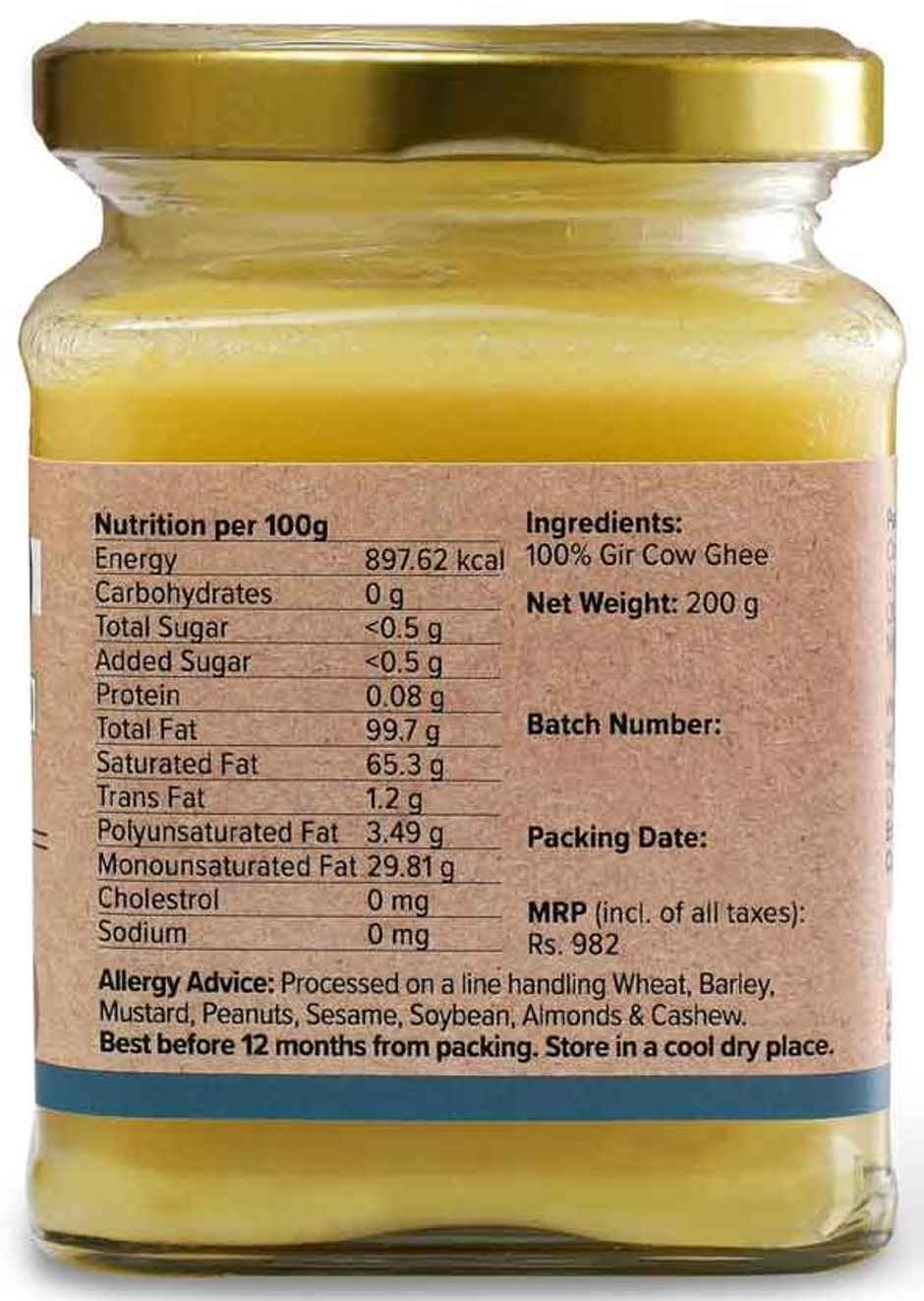 Conscious Food Gir Cow Ghee