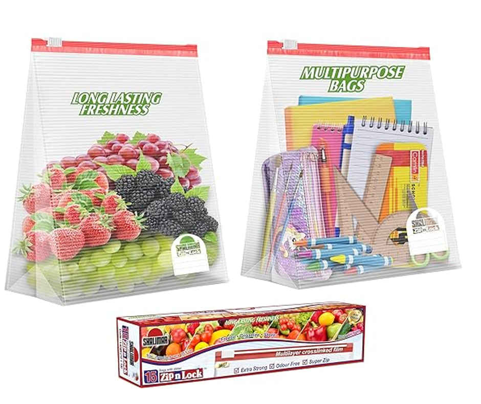 Soham Housewares Zip Lock Bag Small