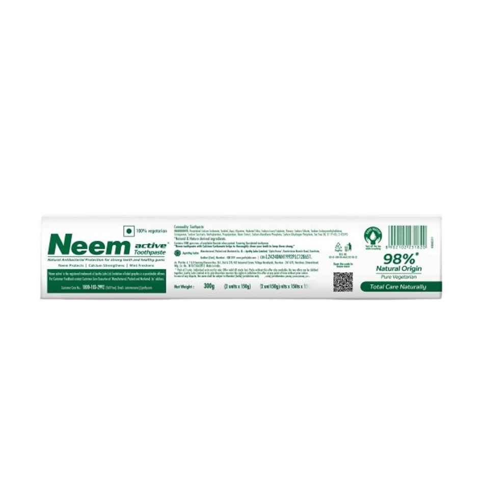 Neem Active Toothpaste | 100% Vegetarian | Enriched With The Power of Neem And Calcium