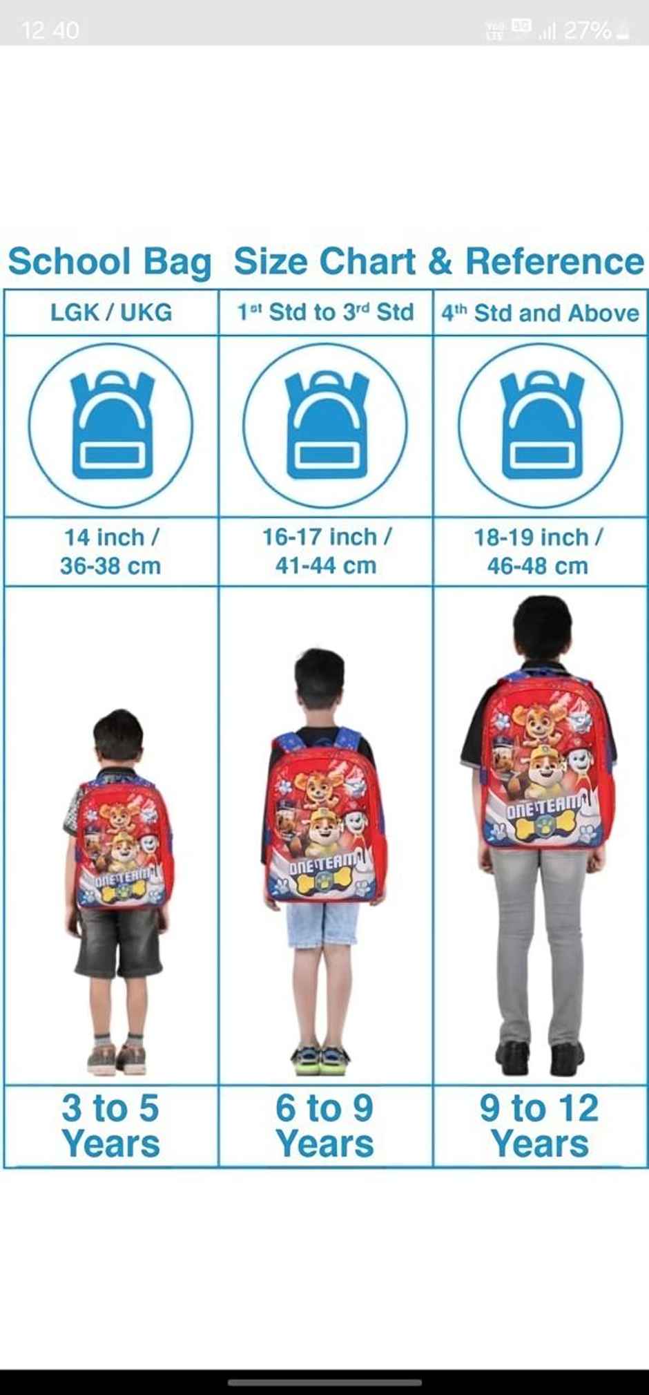 Naruto School Bag 16 Inches - Mastering Education with Naruto Spirit