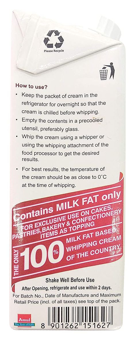 Amul Whipping Cream Combo