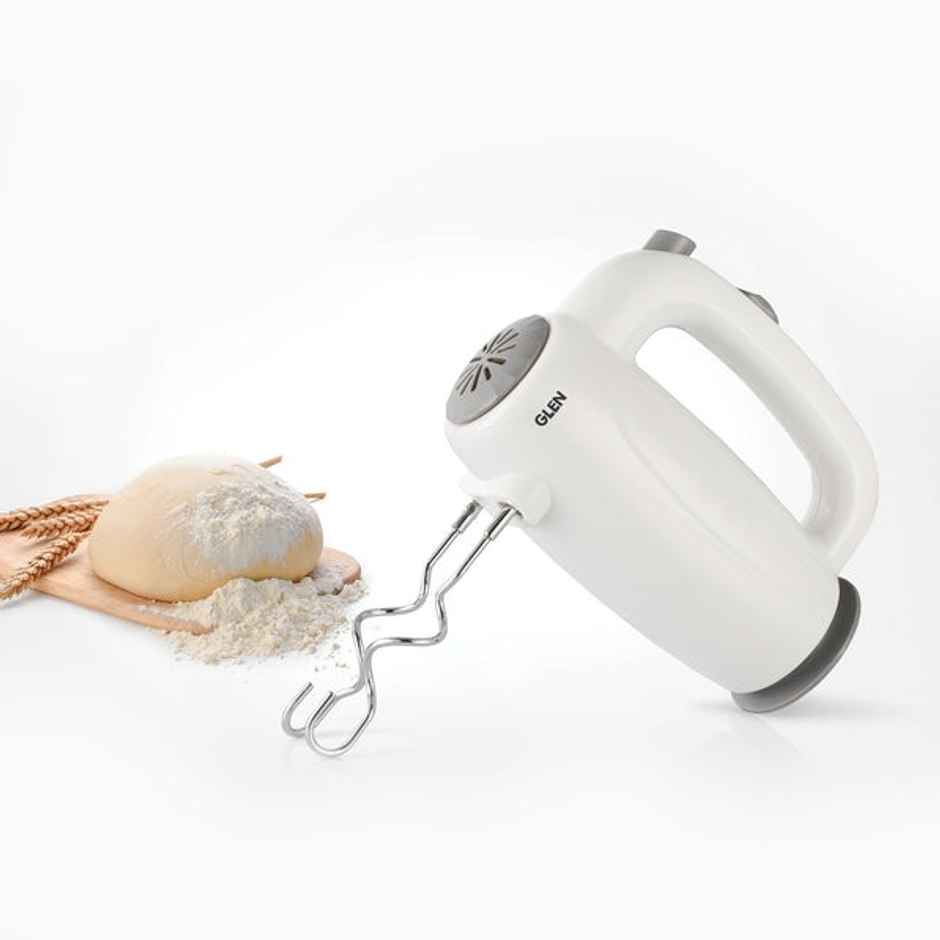Glen Electric Hand Mixer 125 W 2 Beaters With 5 Speed Settings - White (4059)