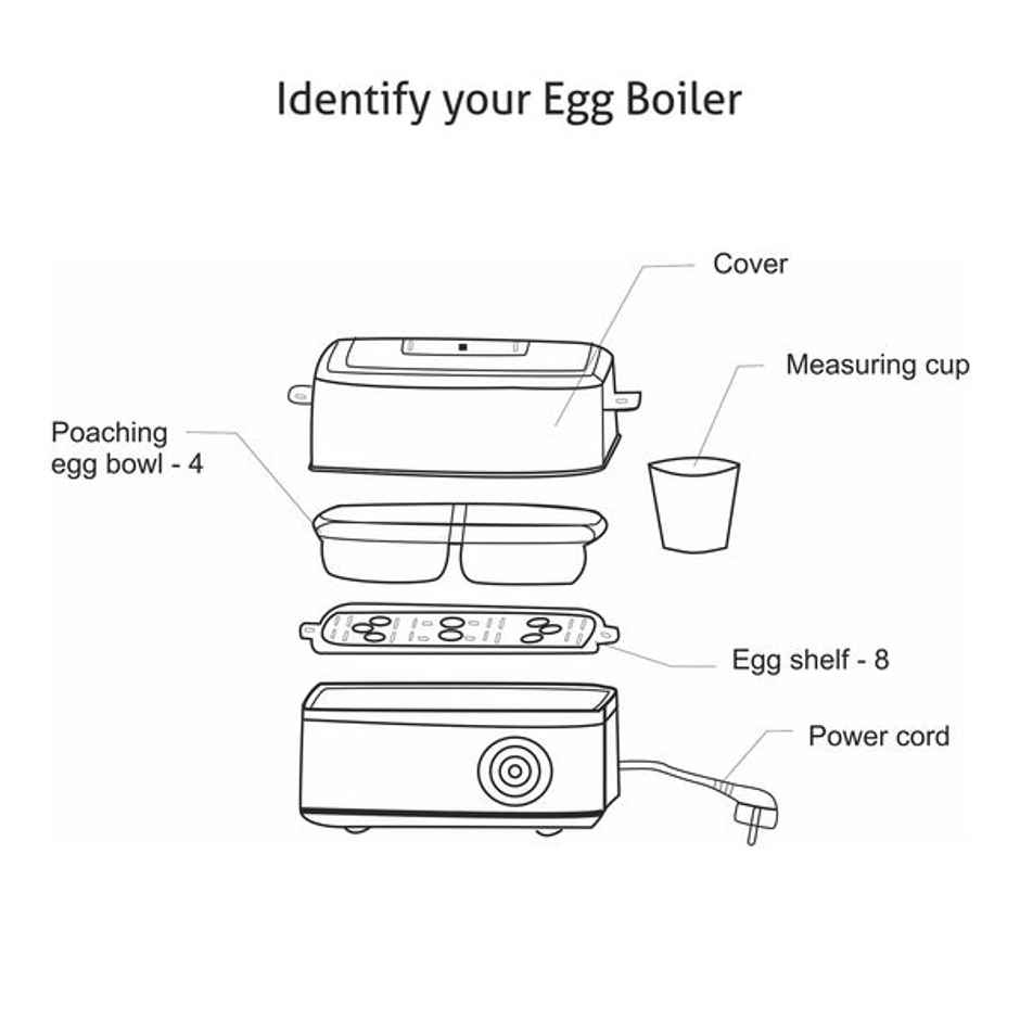 Glen Egg Boiler 7 Egg,350W(Sa 3036 )