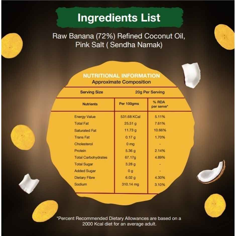 Beyond Snack Kerala Banana Chips | with Coconut Oil & Rock Salt