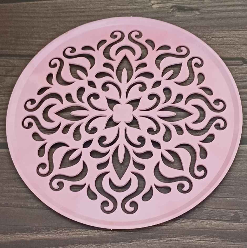 Gullak Plastic Stencil Round 8 in | Assorted Design Combo