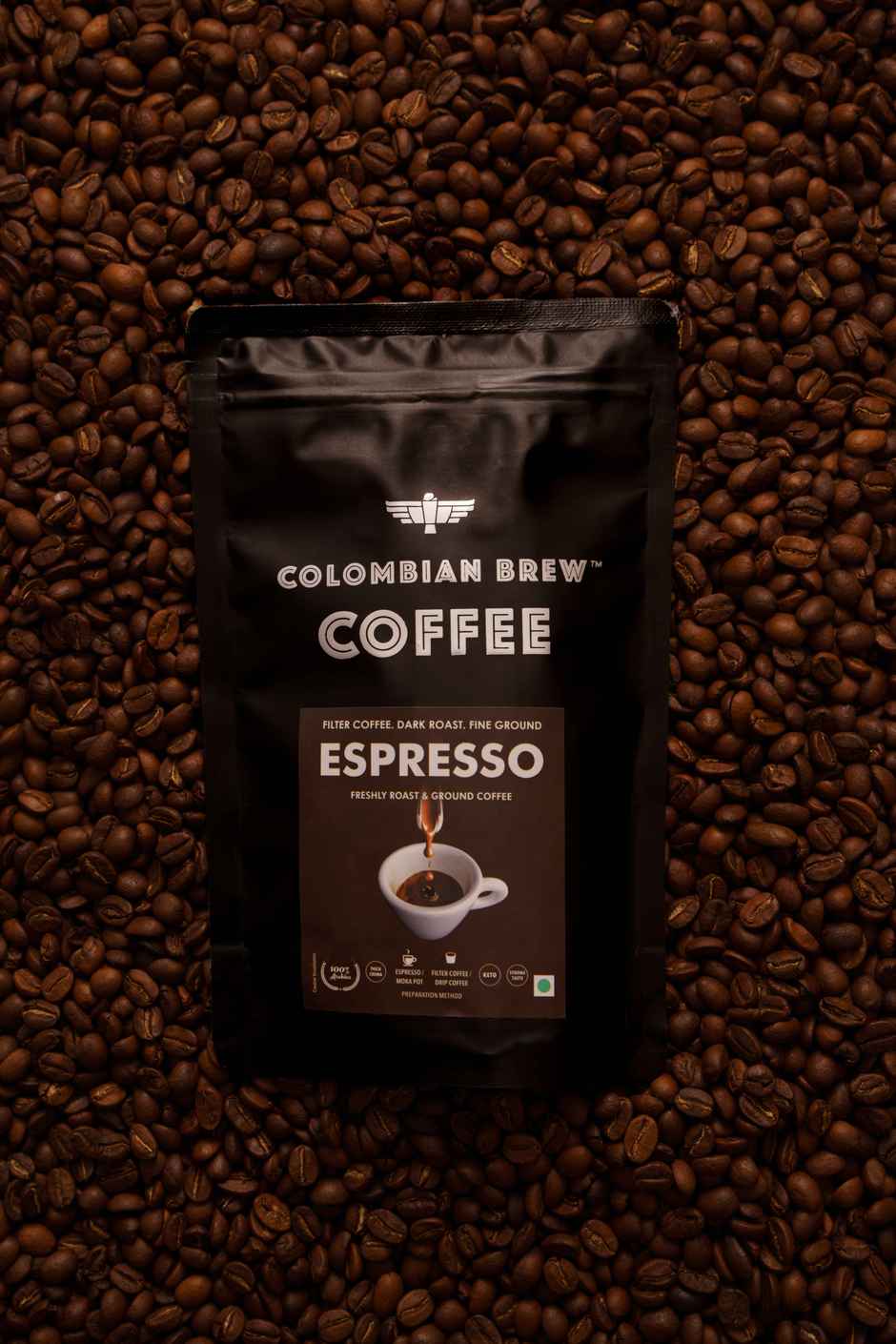 Colombian Brew Espresso Filter Coffee Powder