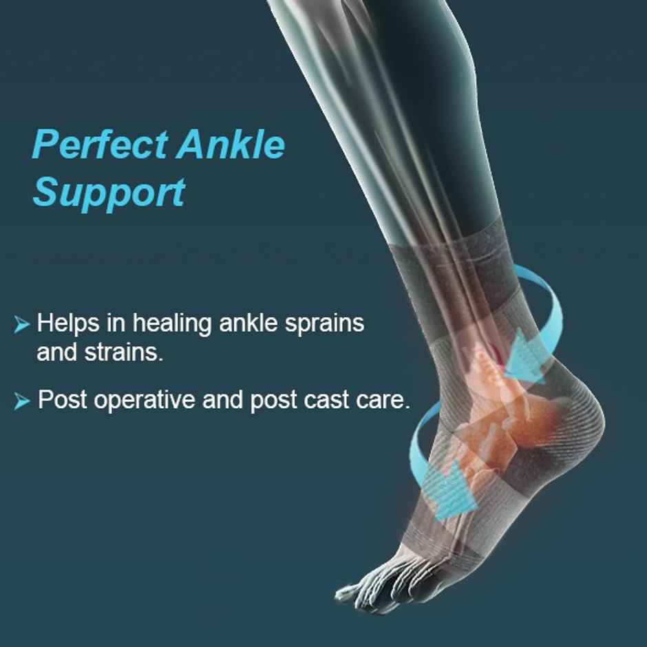 Tynor Ankle Binder | Grey | Large | 1 Unit