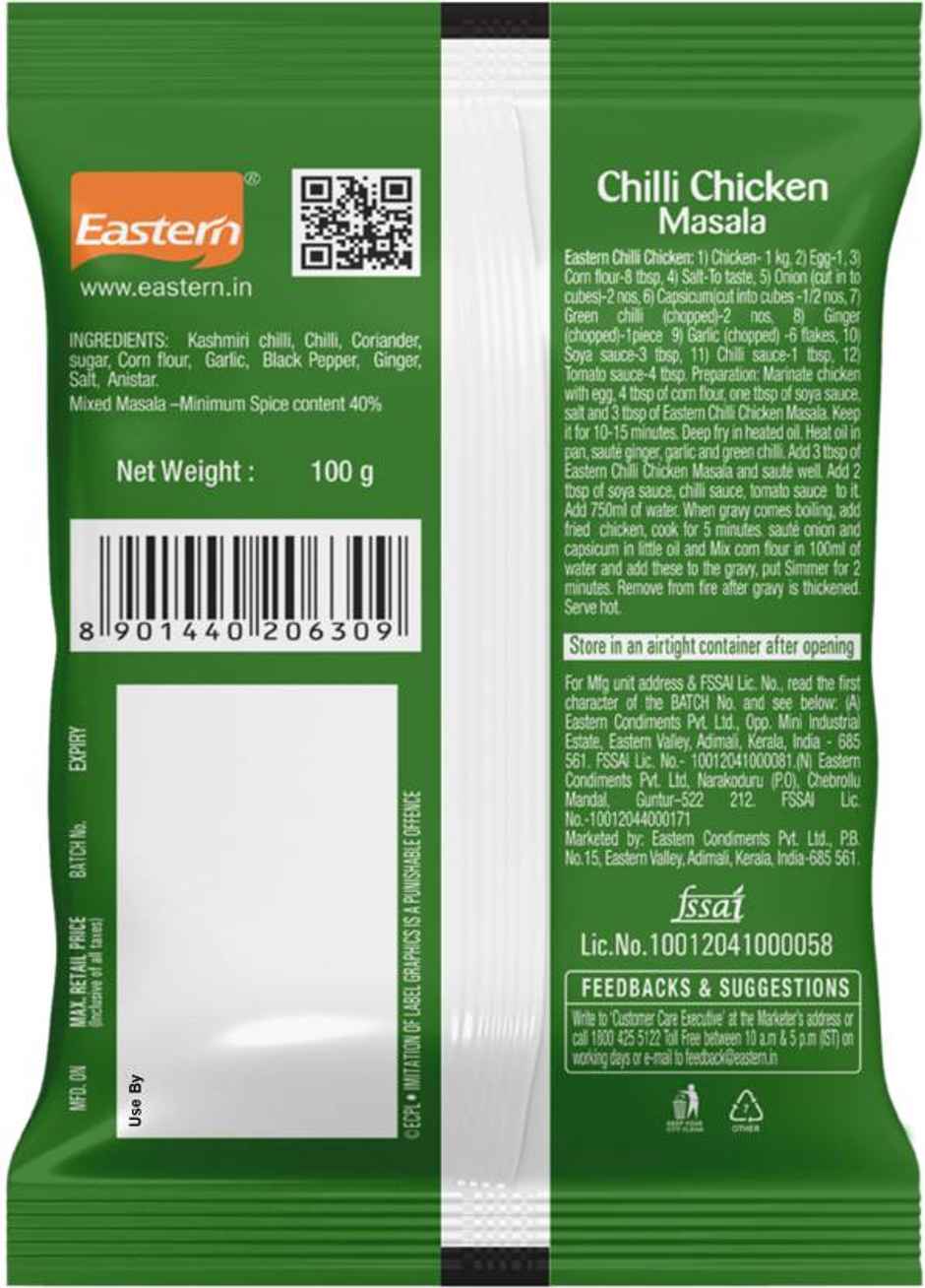 Eastern Chilly Chicken Masala