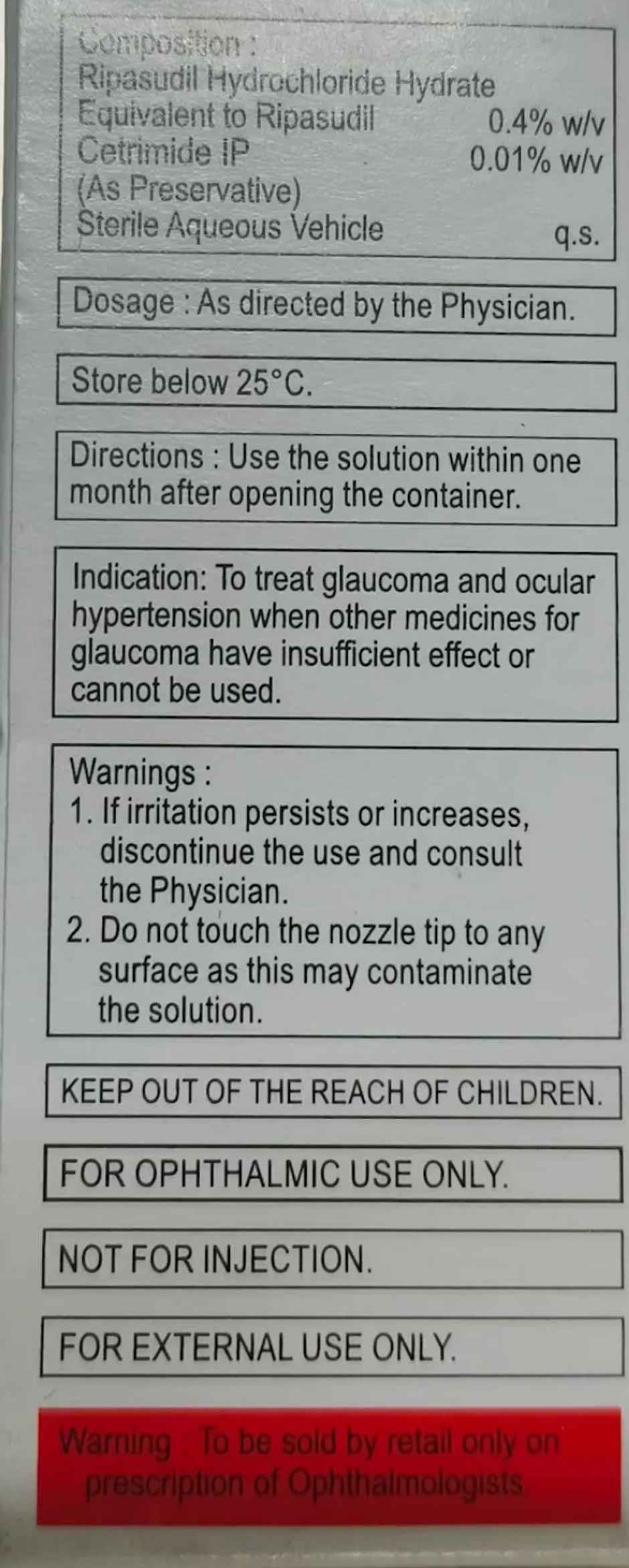 Ripatec BAK Free Eye Drop