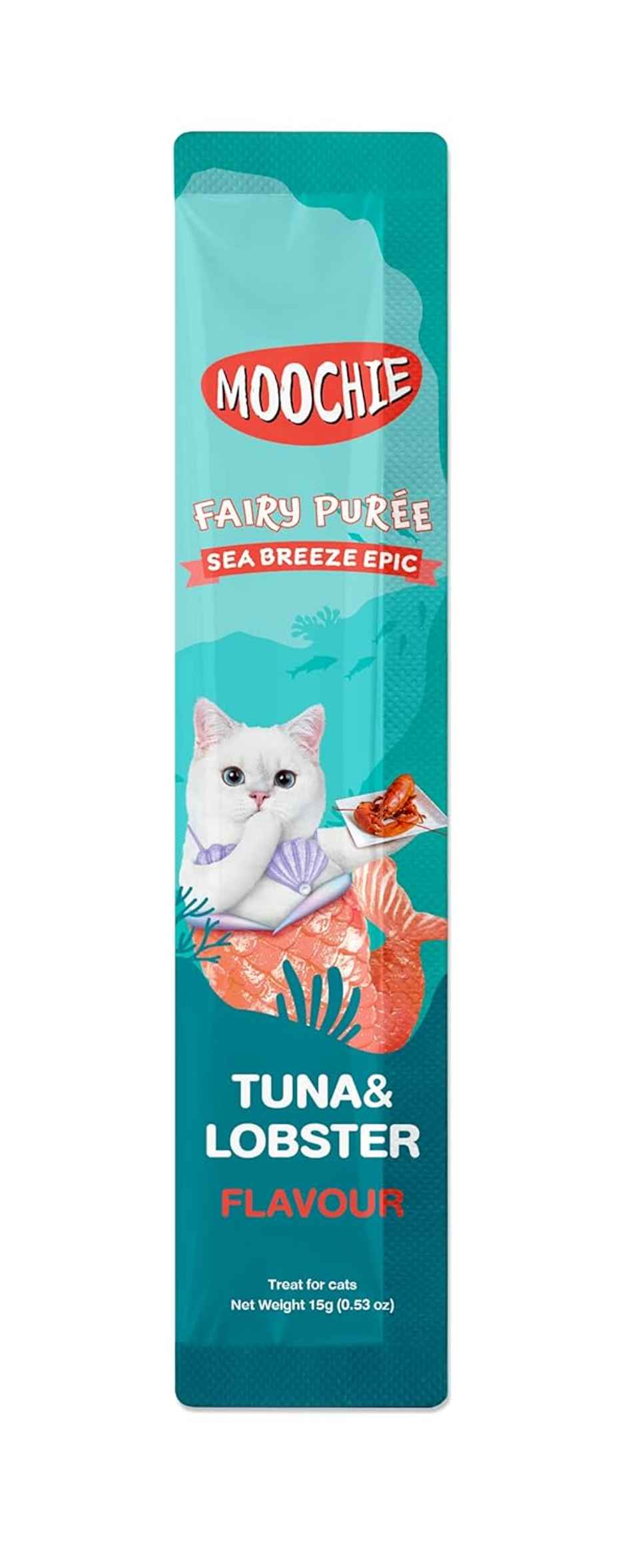 Moochie Cat Creamy Treats With Tuna & Lobster , Lickable Treat For Cats