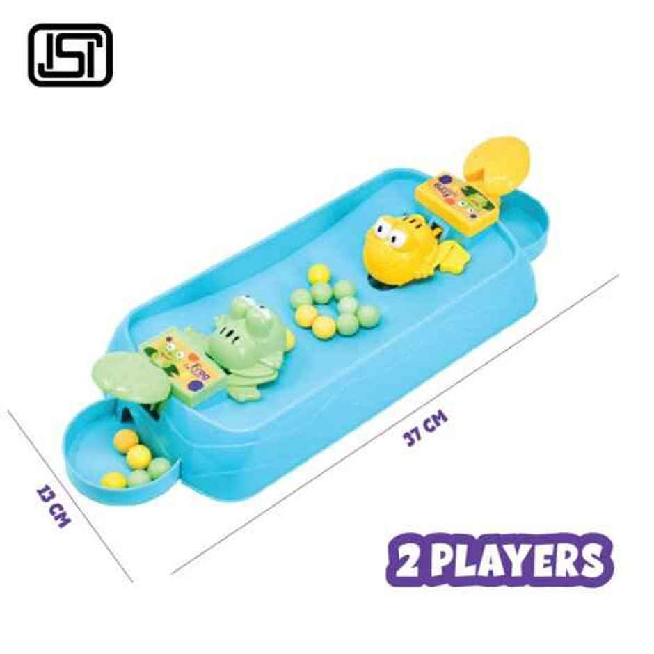 PlayMagic Feed The Frogs 2-Player Board Game - Interactive Action Toy for Kids