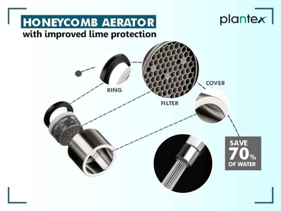 Plantex Single Lever Pillar Tap for Wash Basin - Teflon Tape (Mirror-Chrome)