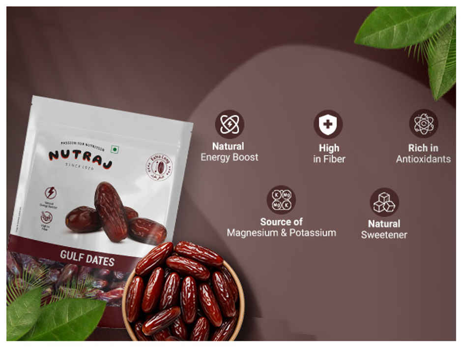 Nutraj Premium Gulf Dates | Rabbi