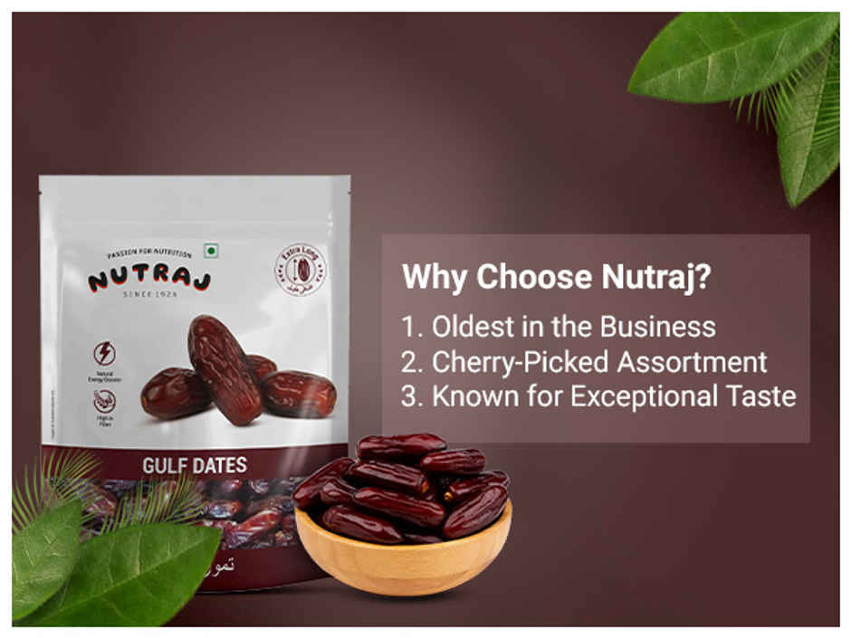 Nutraj Premium Gulf Dates | Rabbi