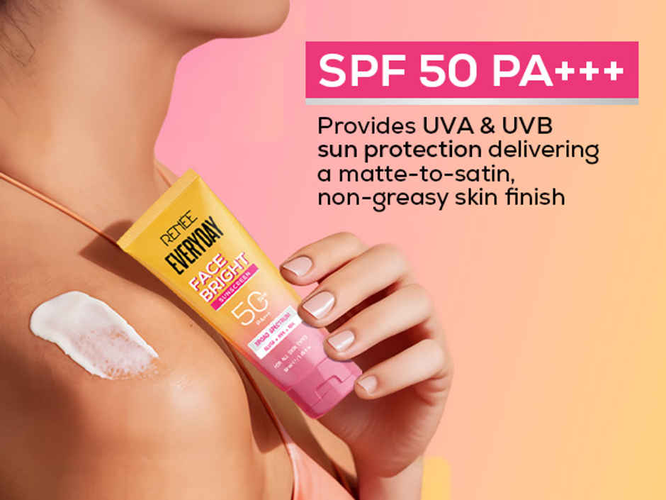 Renee Everyday Face Bright Brightening Sunscreen With Niacinamide | In-Vivo Tested SPF 50 PA+++
