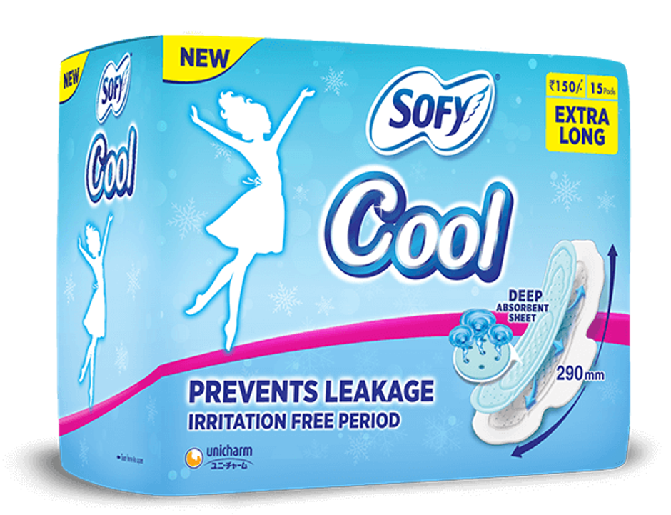 Sofy Cool Sanitary Pads - XL+