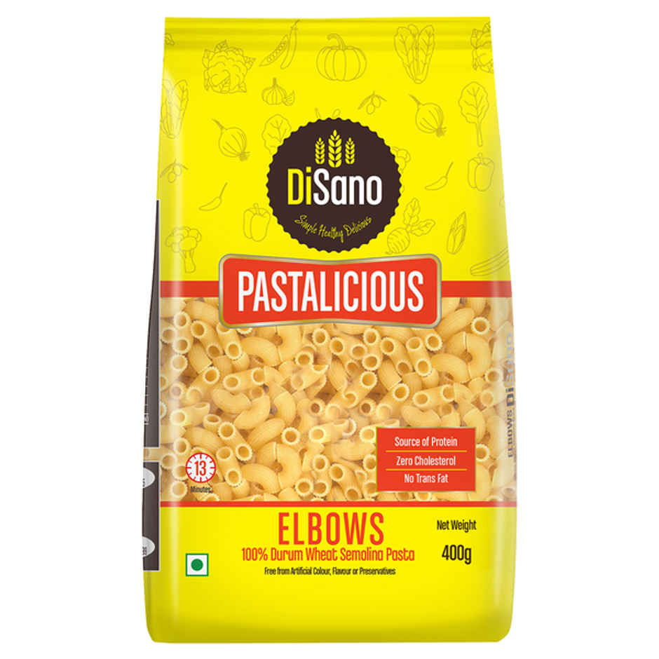 Disano Elbow Pasta, Durum Wheat, No Maida