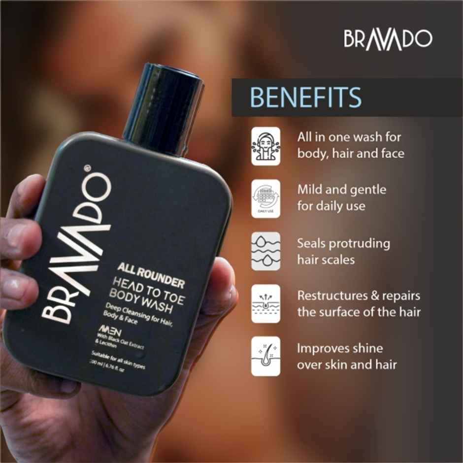 Bravado All Rounder Head To Toe Body Wash