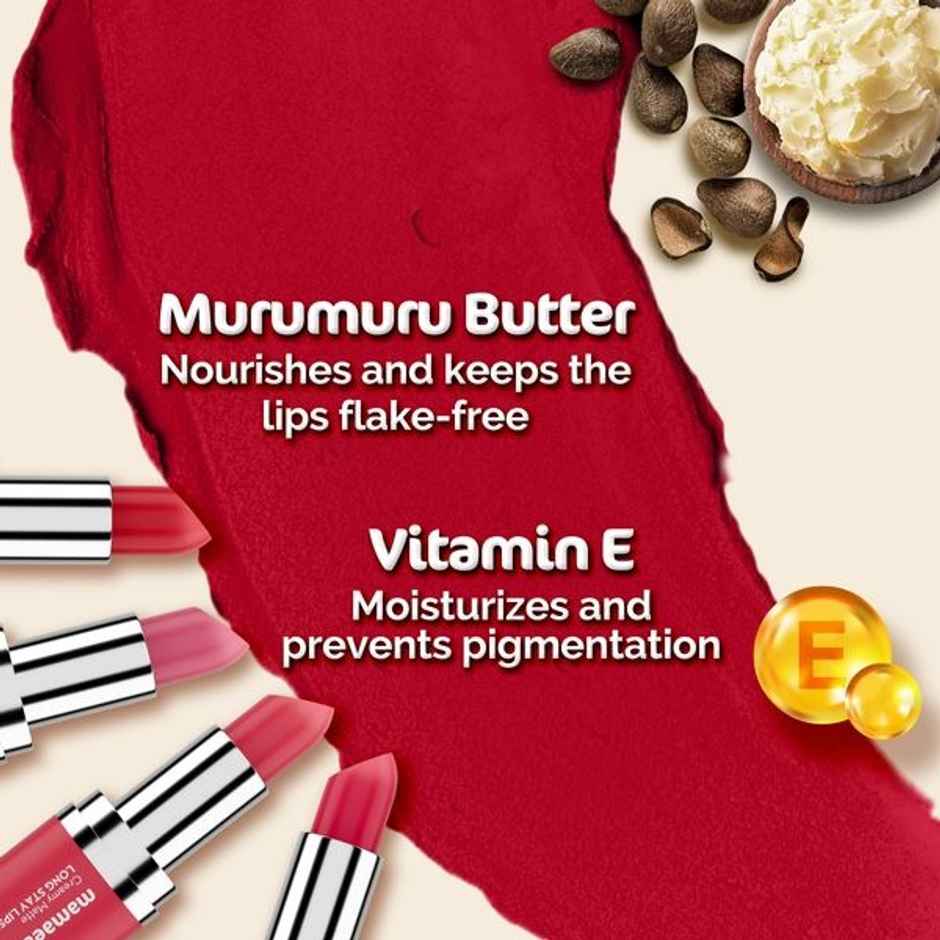 Mamaearth Creamy Matte Long Stay Lipstick | Rose Nude