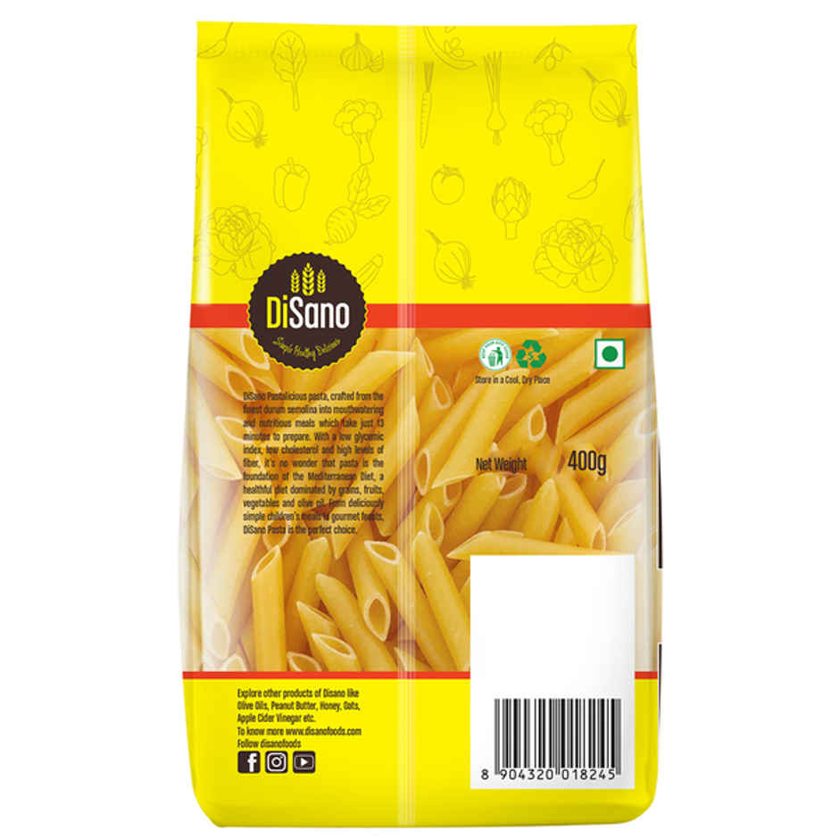 Disano Penne Pasta, 100% Durum Wheat, No Maida Combo