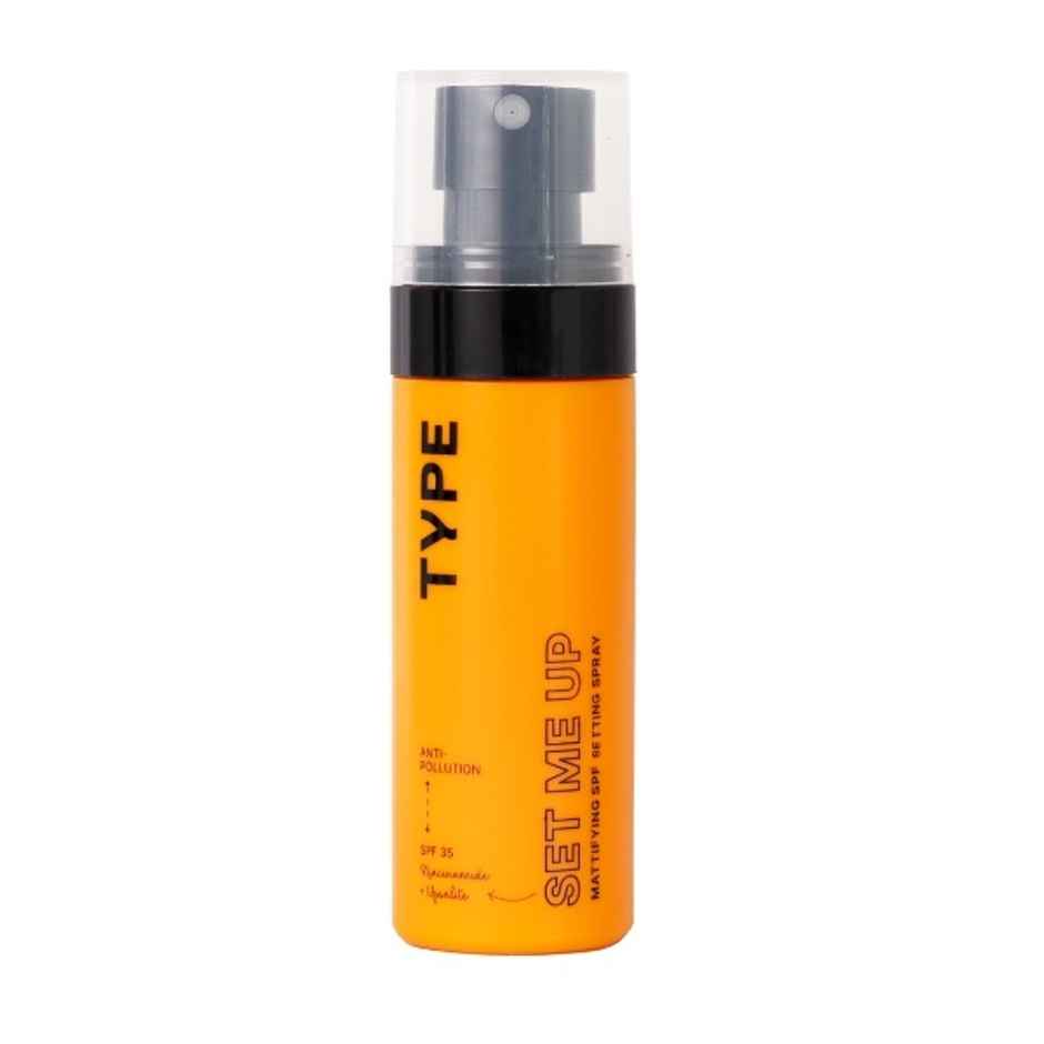 Type Beauty Inc Mattifying Setting Spray | SPF 35 PA+++ Face Makeup | 12Hr Wear For Oily Skin