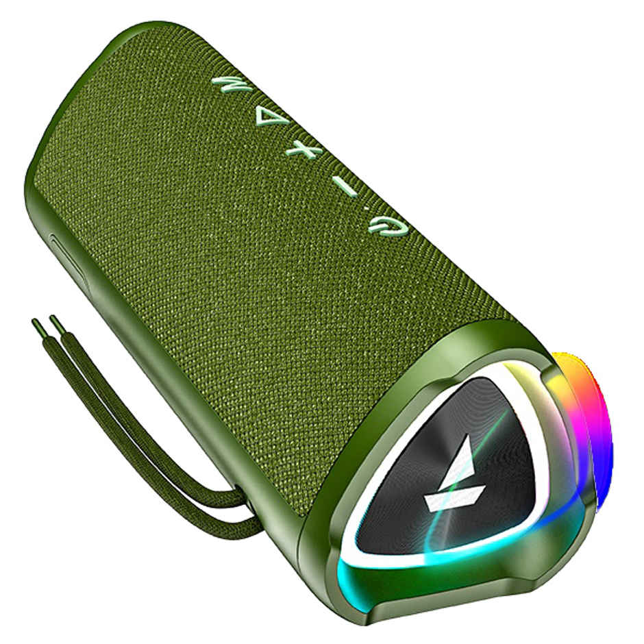 boAt Stone 750 BT Speaker w/ 12W RMS Sound, 12 HRS Playback, RGB, TWS Feature & IPX5 (Moss Green)