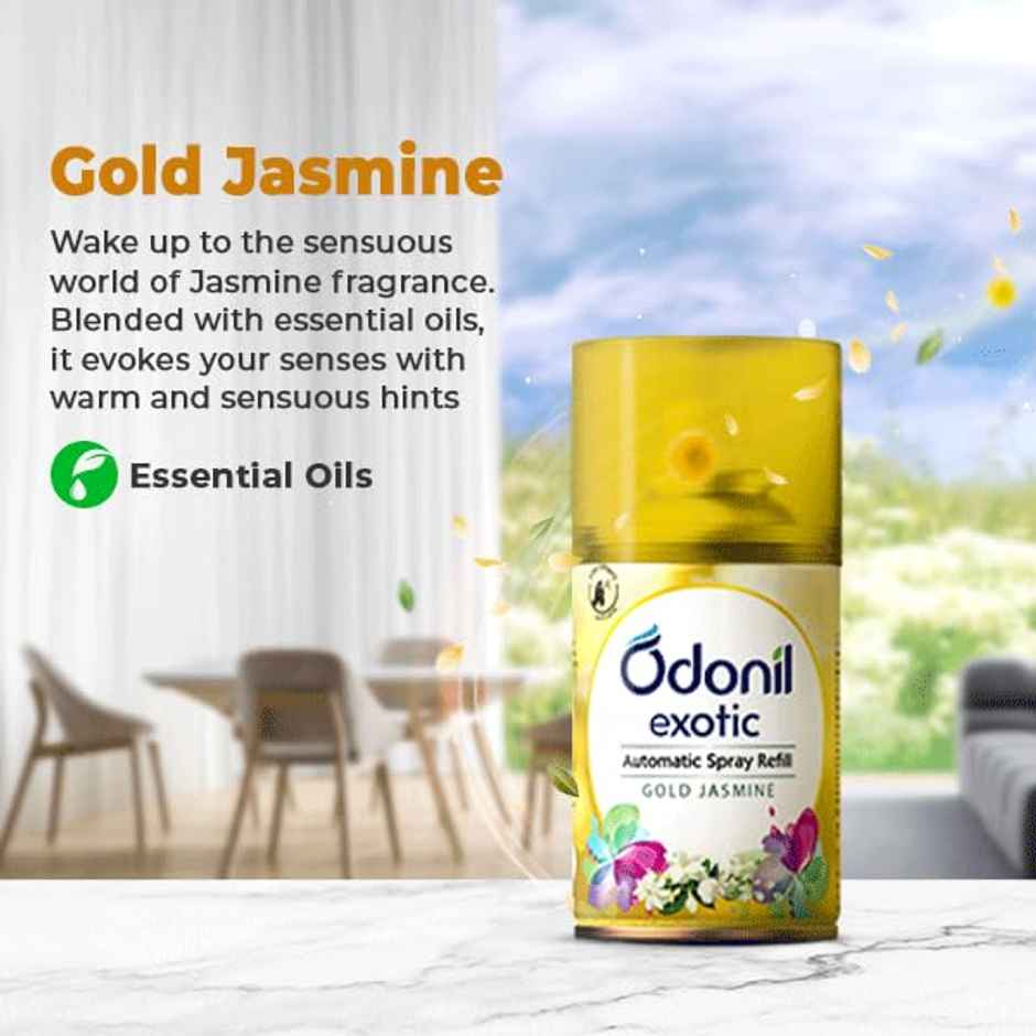 Odonil Exotic Gold Jasmine Room Freshener Automatic Spray