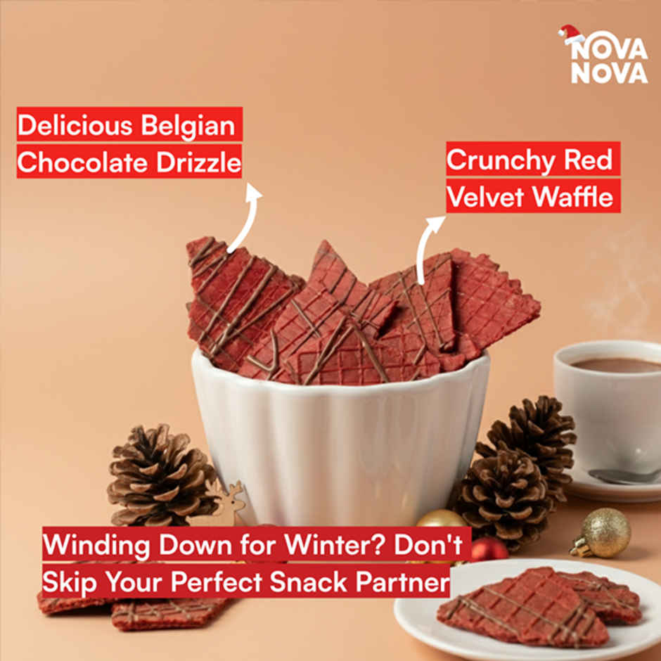 Nova Nova Waffle Chips- Red Velvet with Choco Drizzle