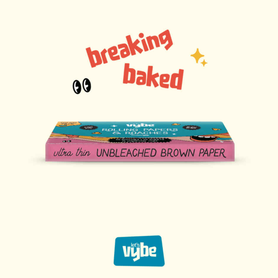 Lets Vybe Magnetic Pocket Pack With Crushing Tray (66 Roaches + 66 Rolling Papers)