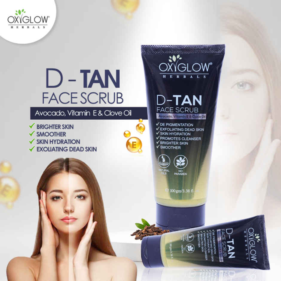 OxyGlow DTan Skincare Trio  Face Wash, Scrub and Mask
