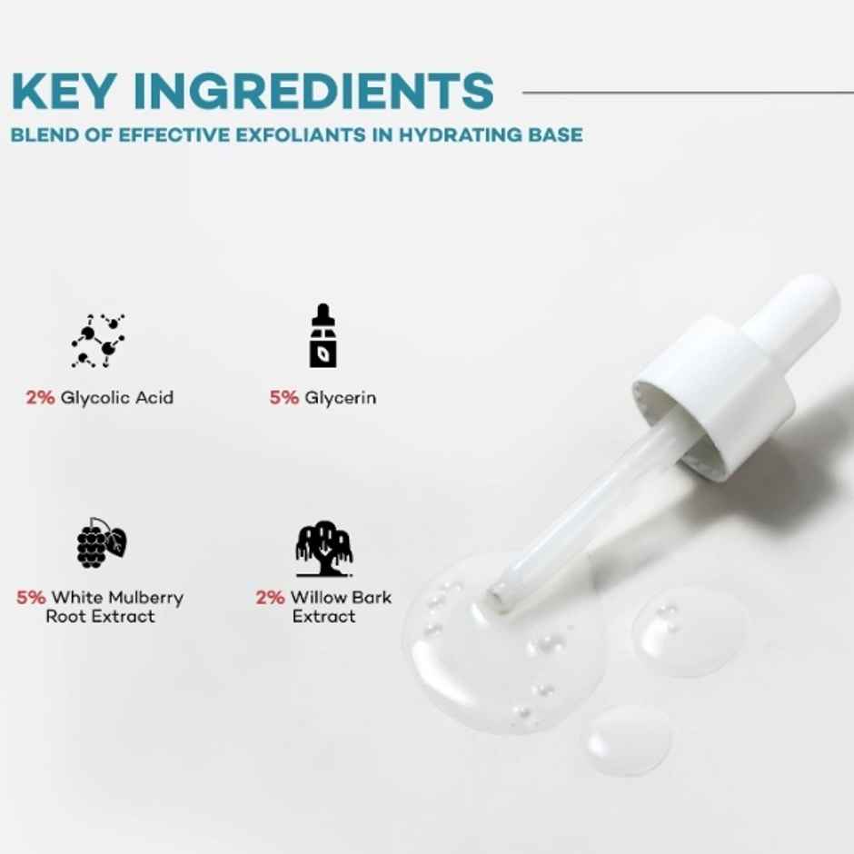 R.O.A Skincare Ageless Face Serum 2% Glycolic Acid & 2% Salicylic Acid Serum With 5% Mulberry Extract