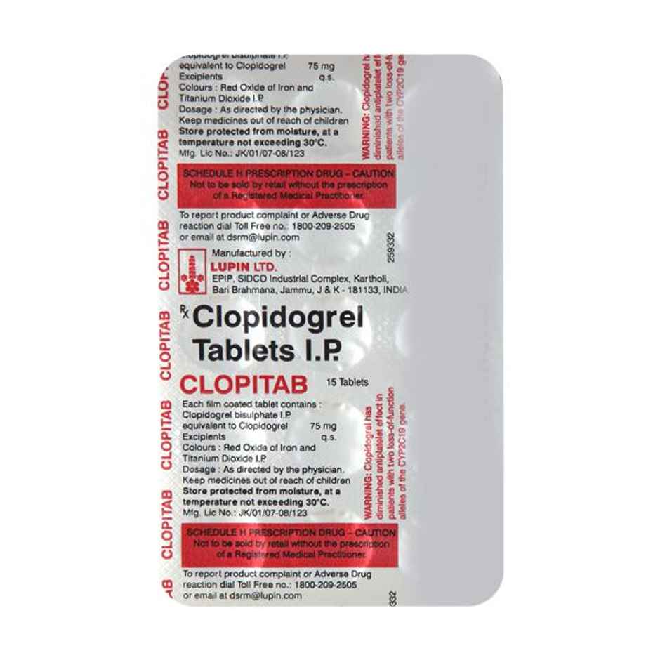 Clopitab 75mg Tablet