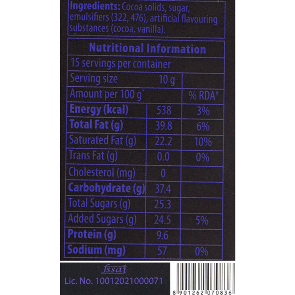 Amul Bitter 90% Intense Dark Chocolate bar