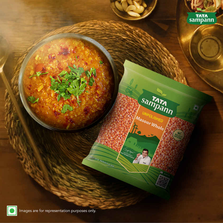 Tata Sampann Unpolished Masoor - Whole Combo
