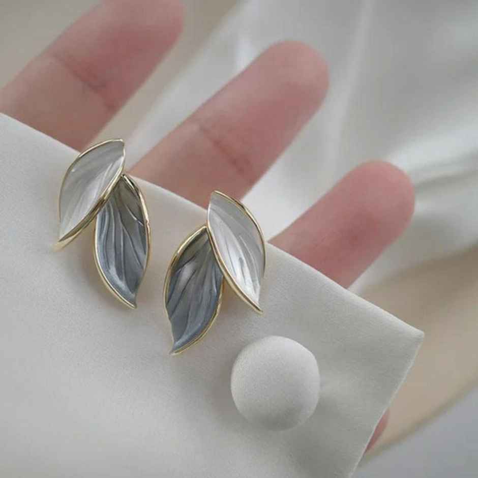 Estailo Fashion Women's Jewellery Earrings White Silver One Size | E0001508