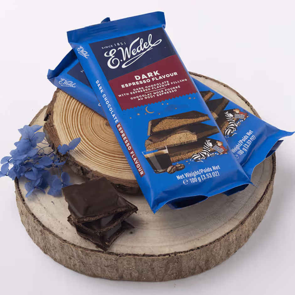 Wedel Dark Chocolate With Espresso Filling Bar