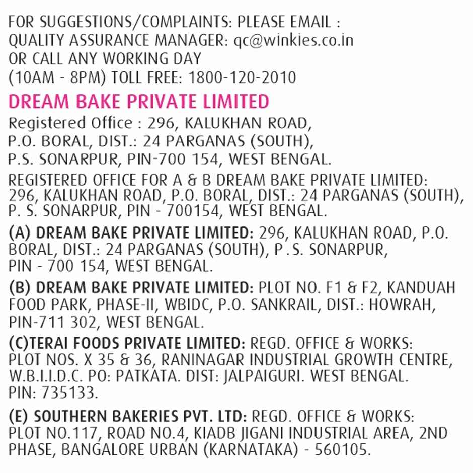 Winkies Choco Delite Festive Special Choco Cake | Bakery Delight