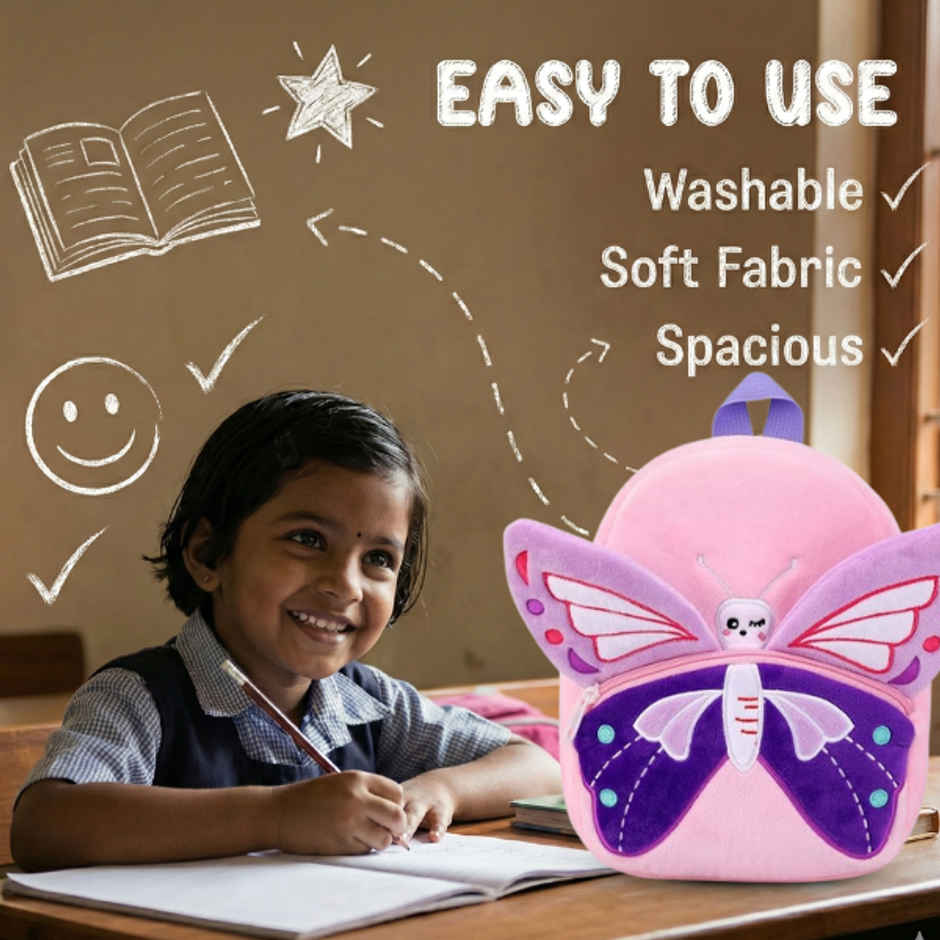 Kidara Butterfly Toddler Backpack Purple Pink