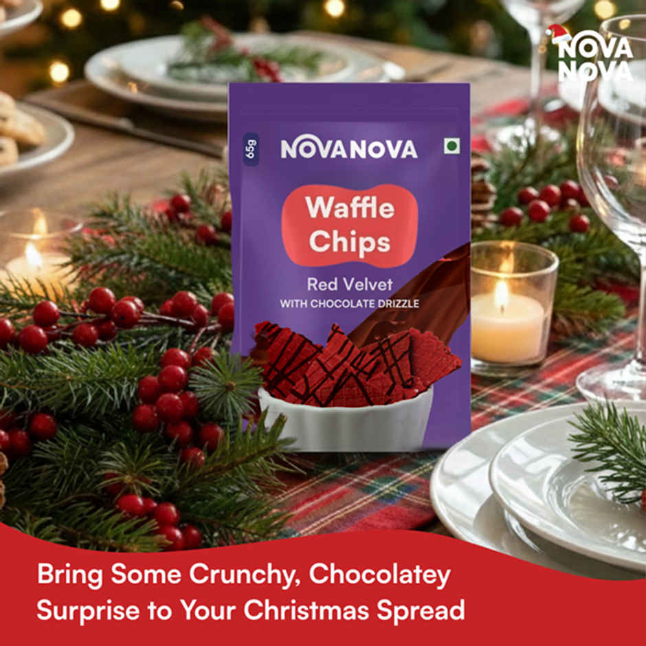 Nova Nova Waffle Chips- Red Velvet with Choco Drizzle