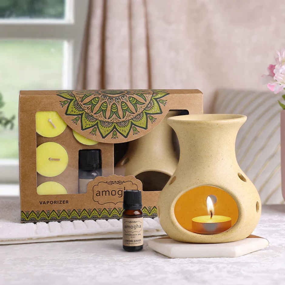 IRIS Amogha Lemongrass Vaporizer | Aroma Diffuser Set