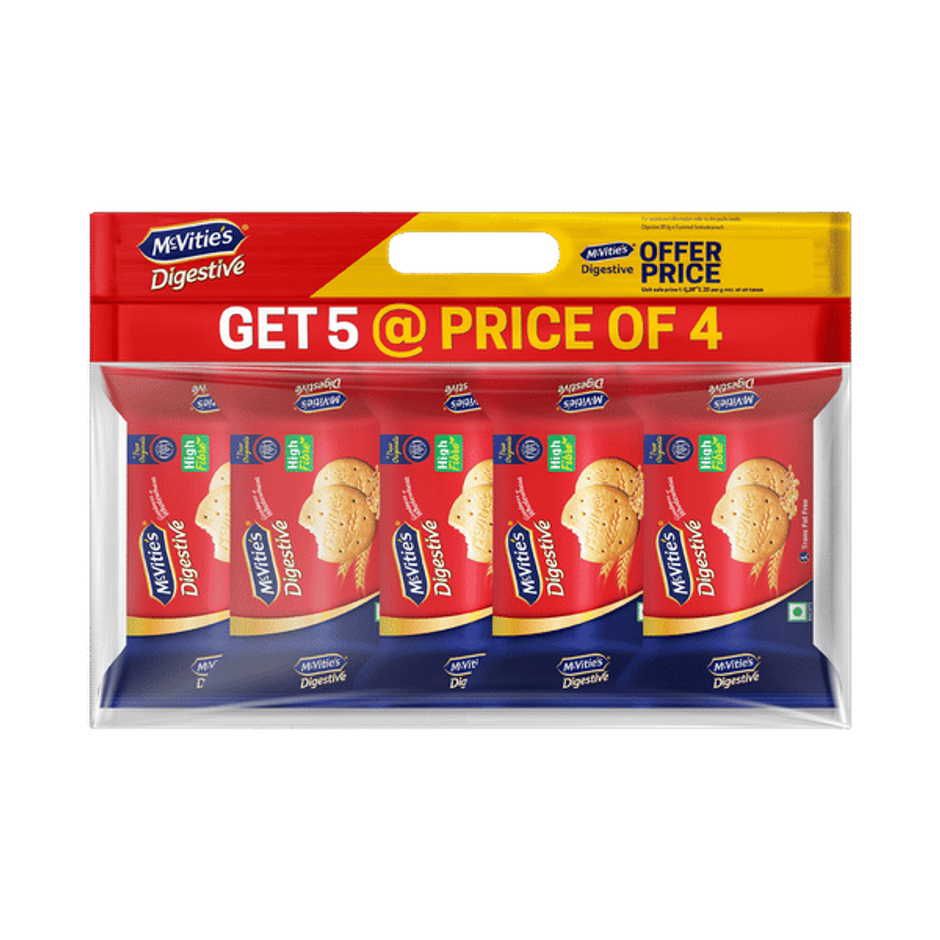 Mcvitie's Digestive High Fibre Biscuits With Goodness Of Wholewheat