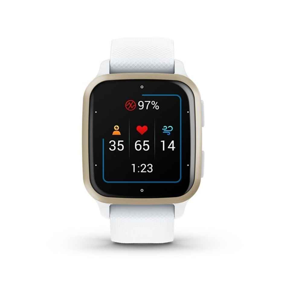 Garmin Venu Sq 2 | White - Cream Gold