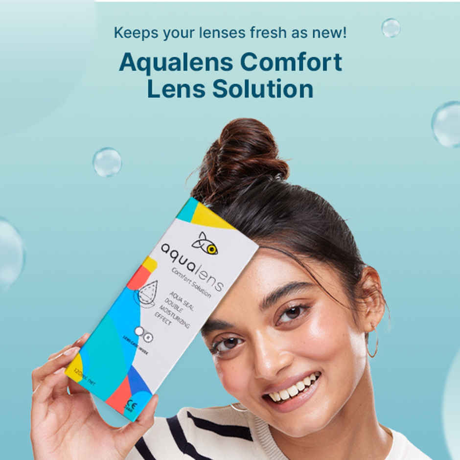 Aqualens Comfort Contact Lens Solution with Free Lens Cases