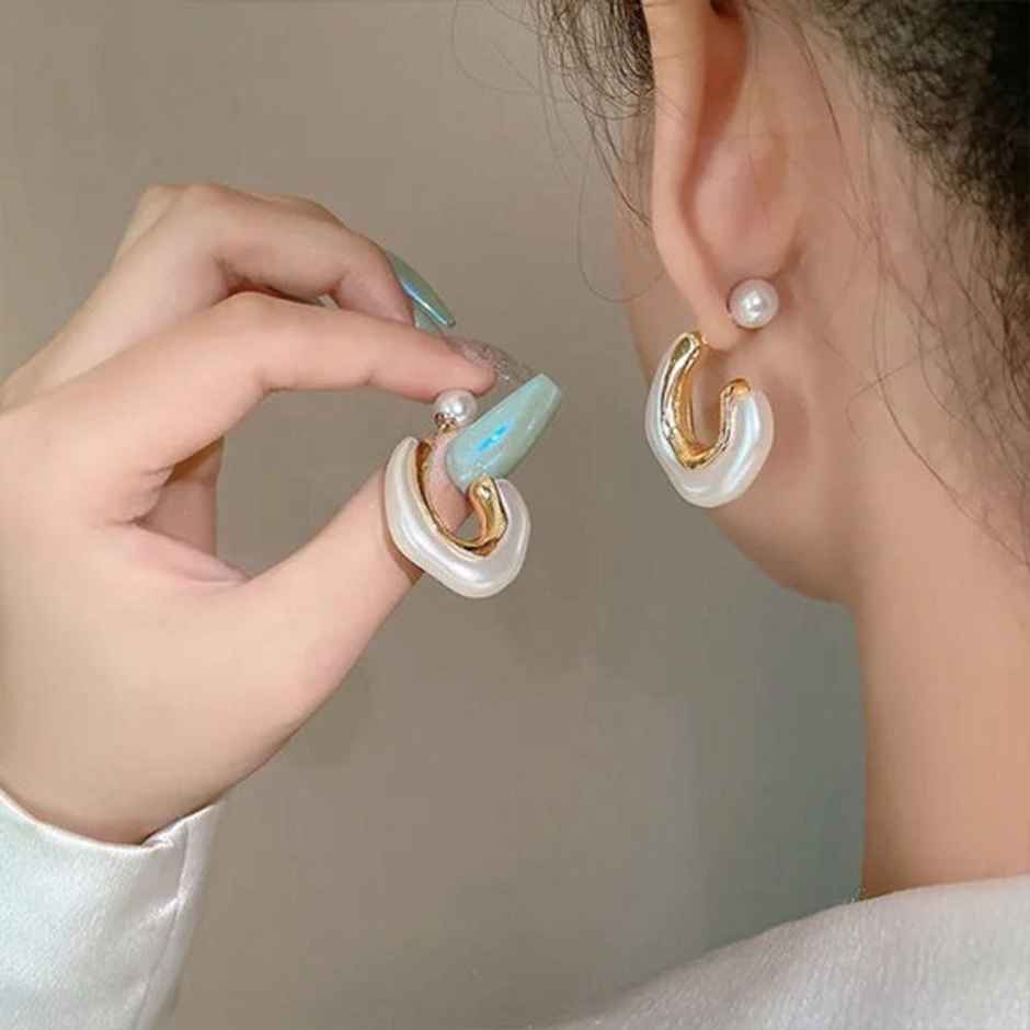 Estailo Fashion Women's Jewellery Earrings White One Size | E0000854