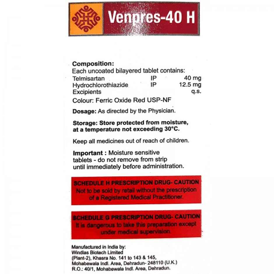 Venpres-40 H Tablet
