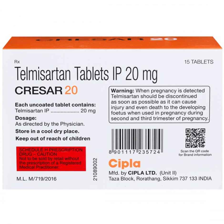 Cresar 20 Tablet
