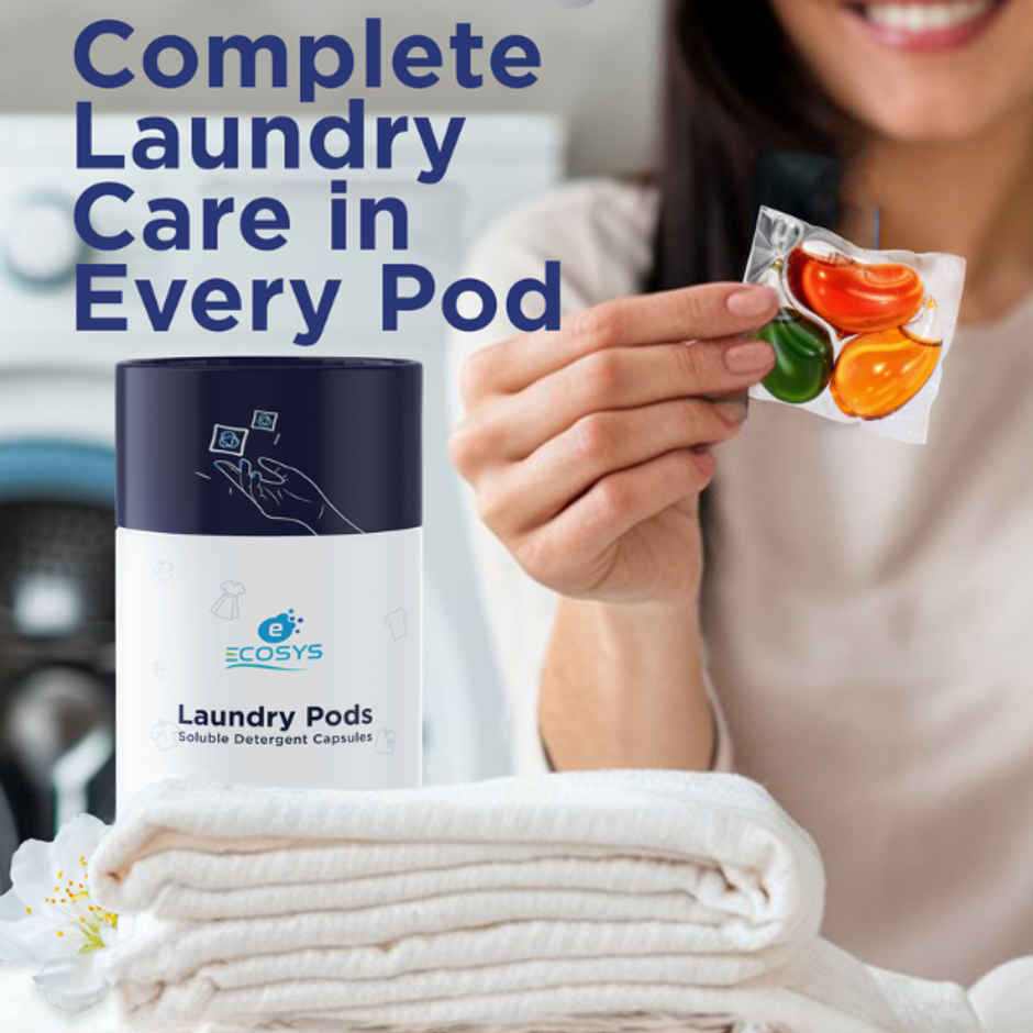 Ecosys Laundry Pods with Bioenzymes | Softener & Long Lasting Aroma