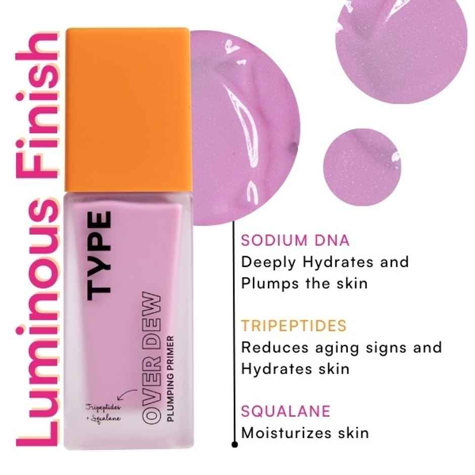 Type Beauty Inc Dewy Gel Based Face Primer For Dry Skin-Fine Lines