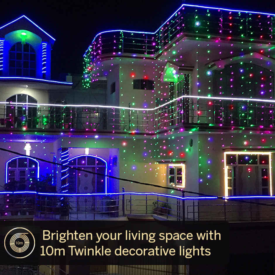 Halonix 10 meter 46 Led Twinkle Multi-Color String light